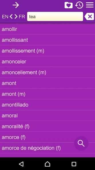 English French Dictionary 2.116 Screenshot