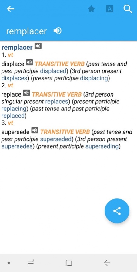Collins English French Dictionary 10.0.457 Screenshot