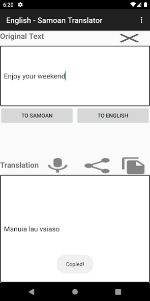English - Samoan Translator 6.0 Screenshot