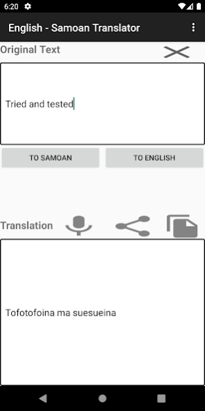 English - Samoan Translator 6.0 Screenshot