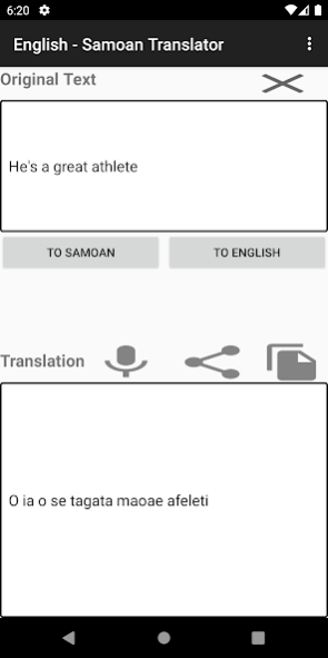 English - Samoan Translator 6.0 Screenshot