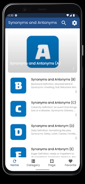 Synonyms and Antonyms  Screenshot