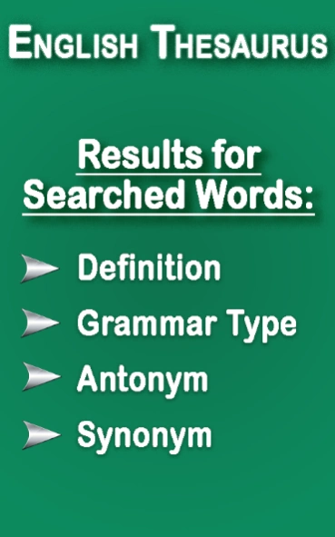 English Thesaurus 6.8 Screenshot