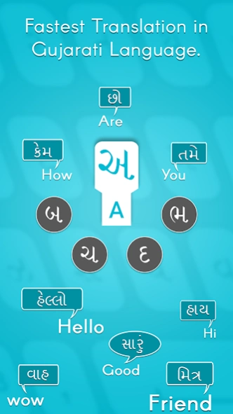 English to Gujarati Keyboard  Screenshot
