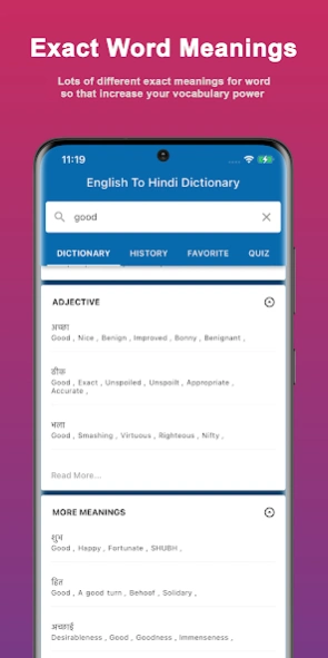 English To Hindi Dictionary  Screenshot
