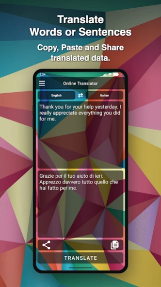 Italian Dictionary Translator  Screenshot