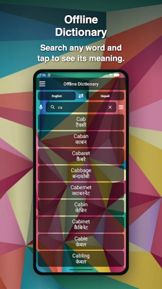 Nepali Dictionary Translator  Screenshot