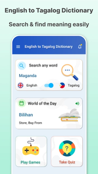 English to Tagalog Dictionary  Screenshot