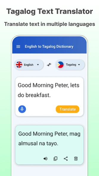 English to Tagalog Dictionary  Screenshot