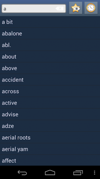 English Vurës Dictionary+ 1.104 Screenshot