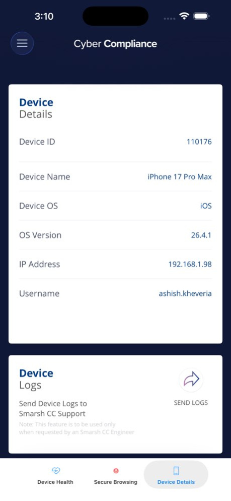 Cyber Compliance 5.0.5 Screenshot