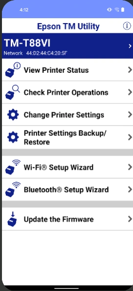 Epson TM Utility 3.42.0 Screenshot