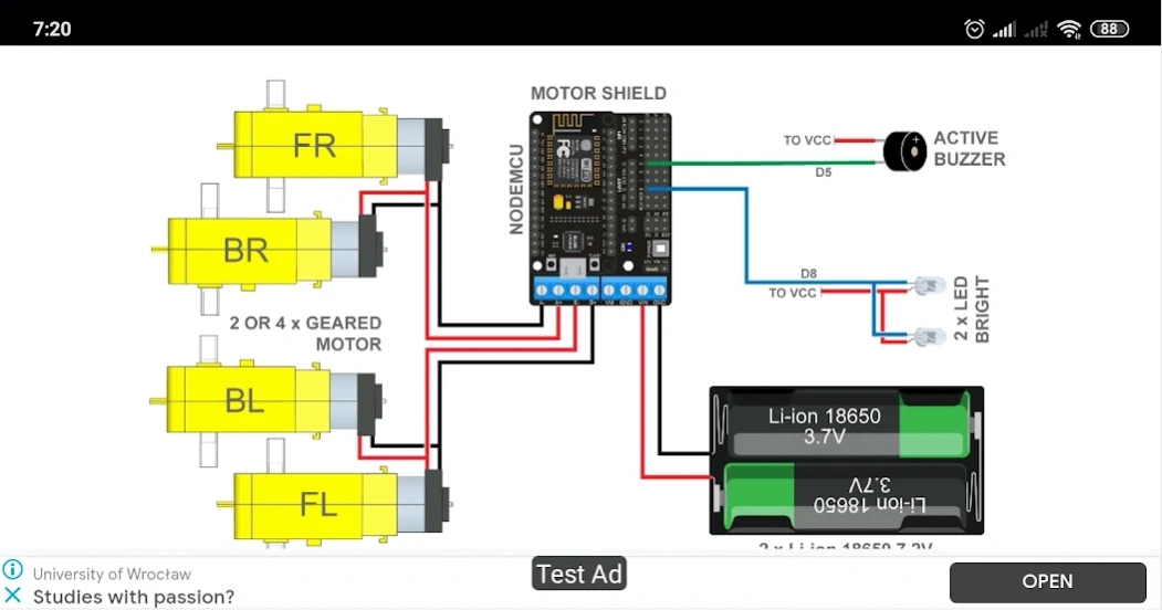 ESP8266 WiFi Robot Car 1.2 Screenshot
