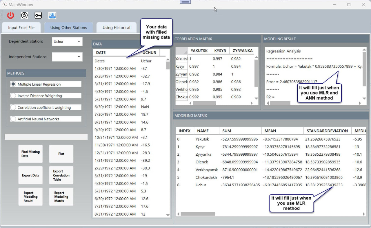 Estimate Missing Climate Data 1.0 Screenshot