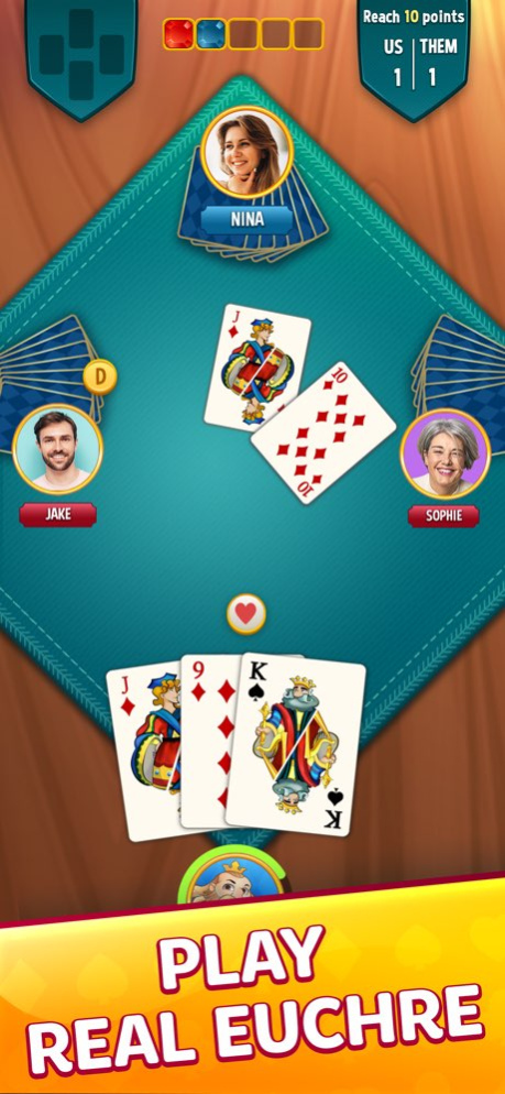 Euchre Online - Multiplayer 2.1.1 Screenshot