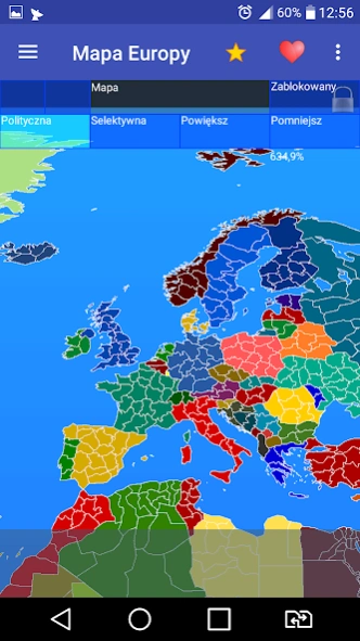 Europe map 1.66.1 Screenshot