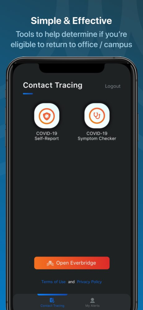 Everbridge Contact Tracer 1.0.8 Screenshot