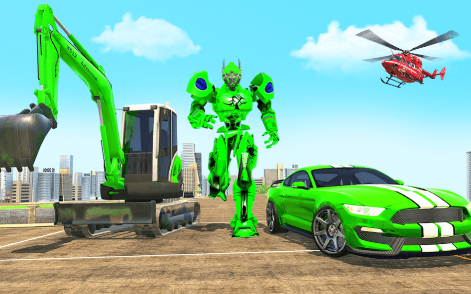 Excavator Robot Car Game -Tran 1.0.1 Screenshot