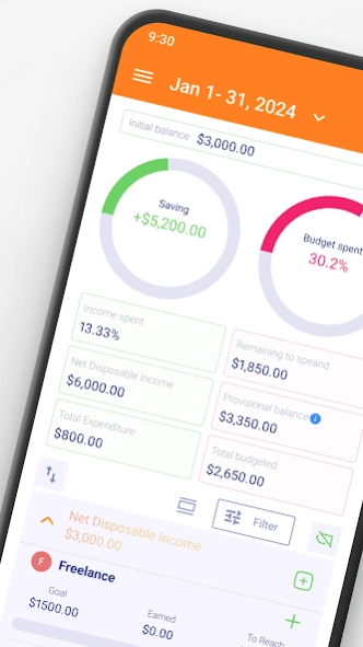 Budget planner-Expense tracker 9.0.1 Screenshot