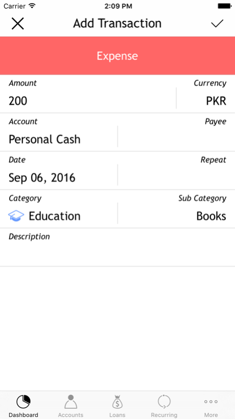 ExpenSense Pro with Sync 1.0 Screenshot