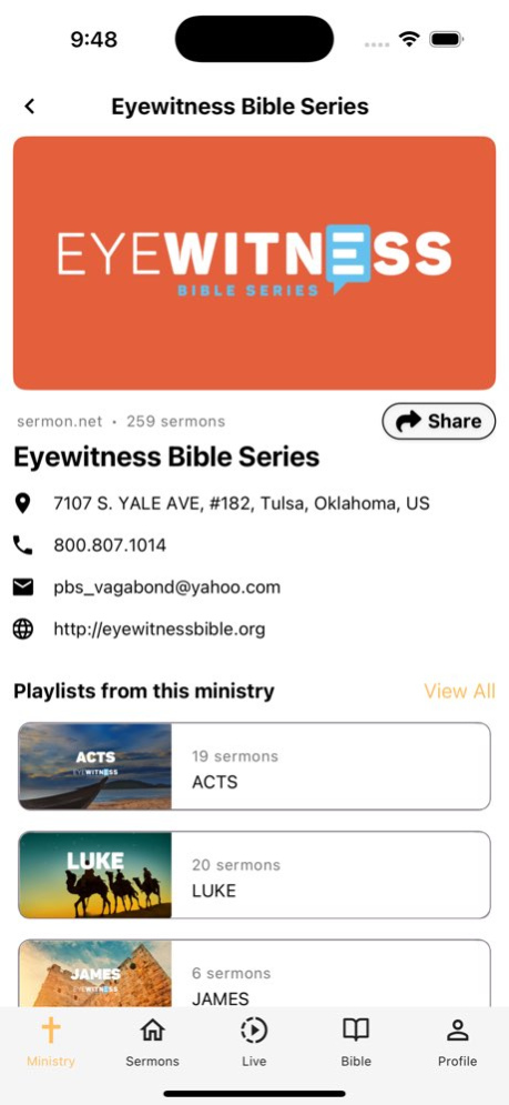Eyewitness Bible Series 4.2.1 Screenshot