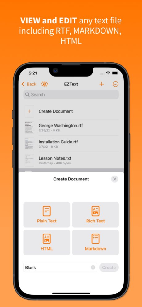 EZText - Text Editor 1.8.1 Screenshot
