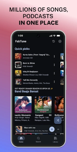 FabTune: Online Music Player 10.9.72 Screenshot