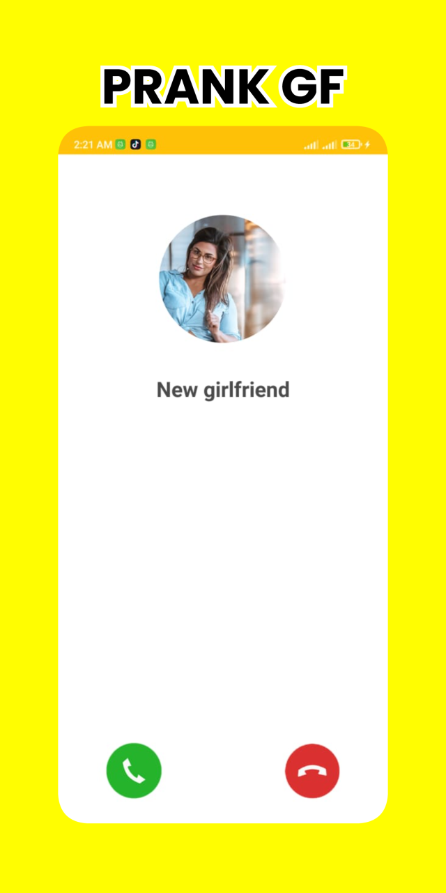 Fake Call and chat Girlfriend prank 1.0 Screenshot