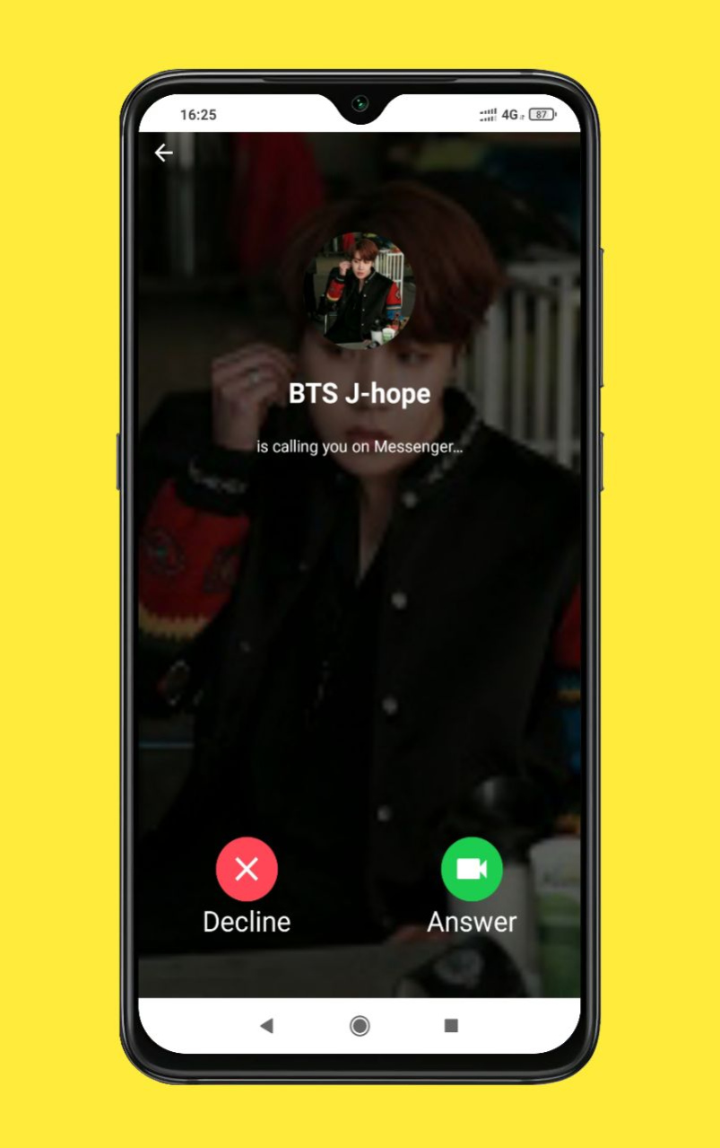 Fake Call with BTS J-Hope 1.0 Screenshot