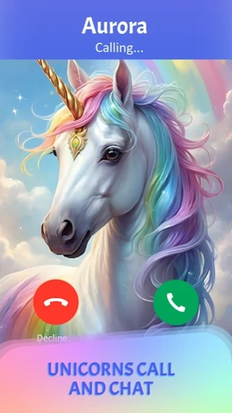 Unicorn Call & Chat: Prank Sim 2.3 Screenshot