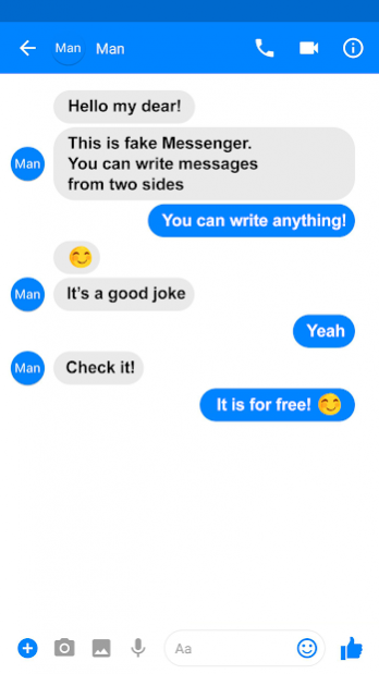 facebook messenger fake messages