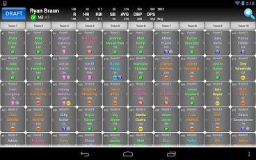 Fantasy Baseball Draft Demo 2013.0 Screenshot