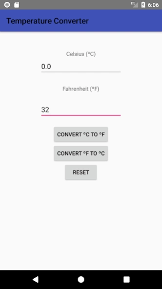 Farenheit to Celsius Converter 1.4 Screenshot