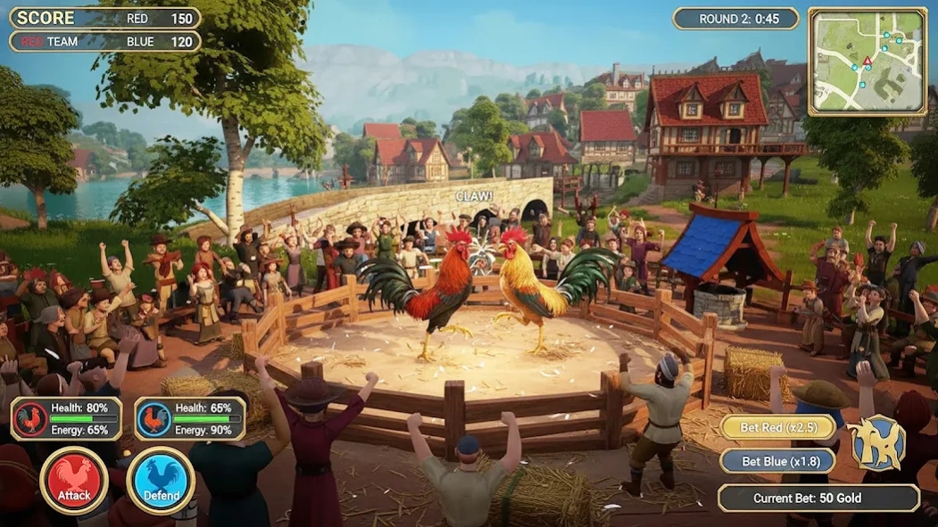 Farm Rooster Fighting Chicks 2 2.35 Screenshot
