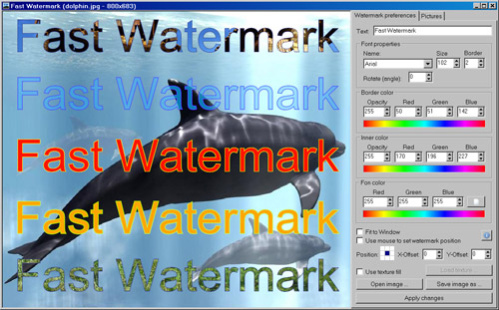 Fast Watermark 1.2 Screenshot