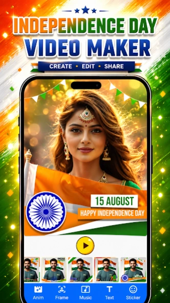 Independence Day Video Maker  Screenshot