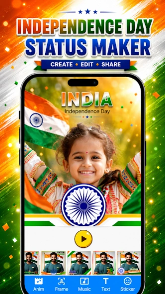 Independence Day Video Maker  Screenshot