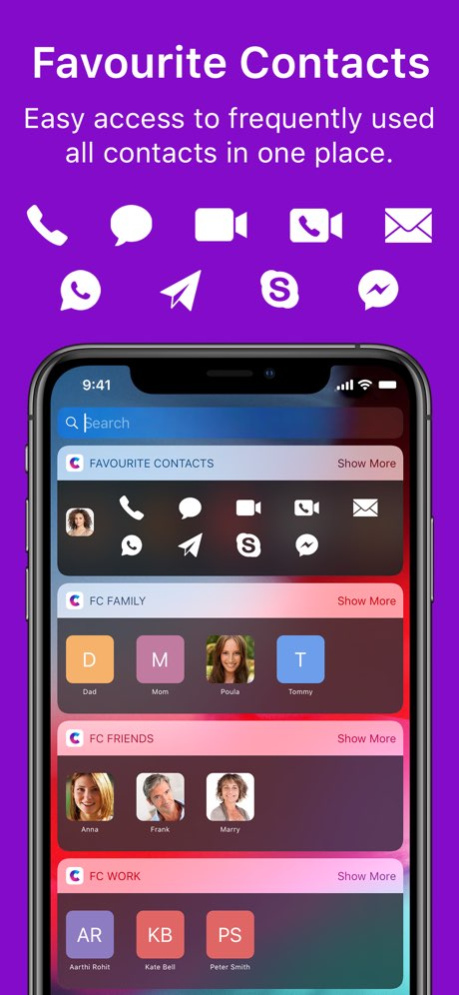 Favorite Contact Launcher App 2.4 Screenshot