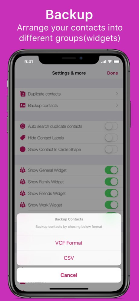 Favorite Contact Launcher App 2.4 Screenshot