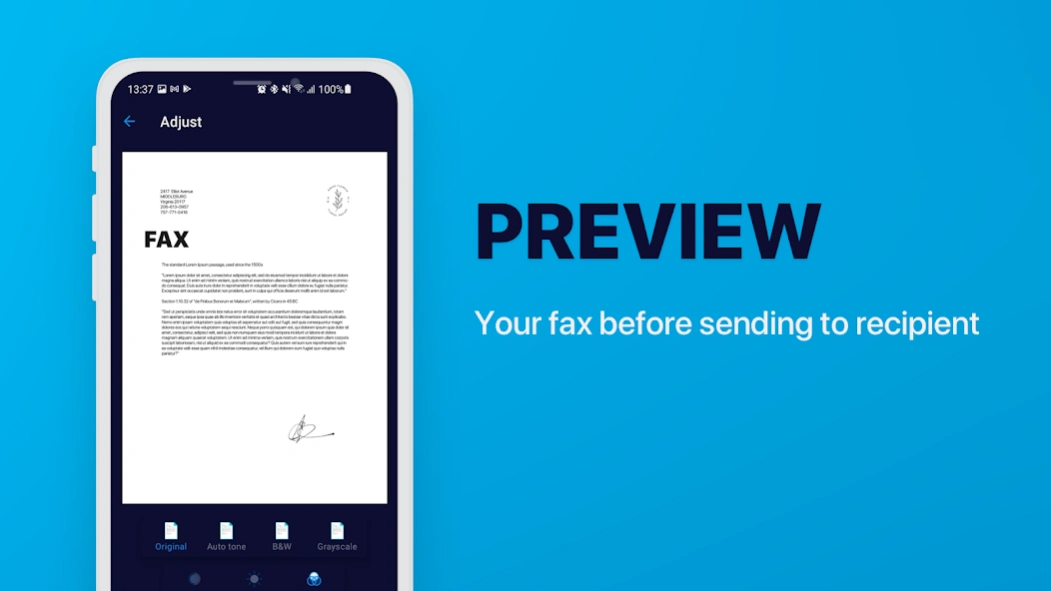 Fax App 1.1.12 Screenshot