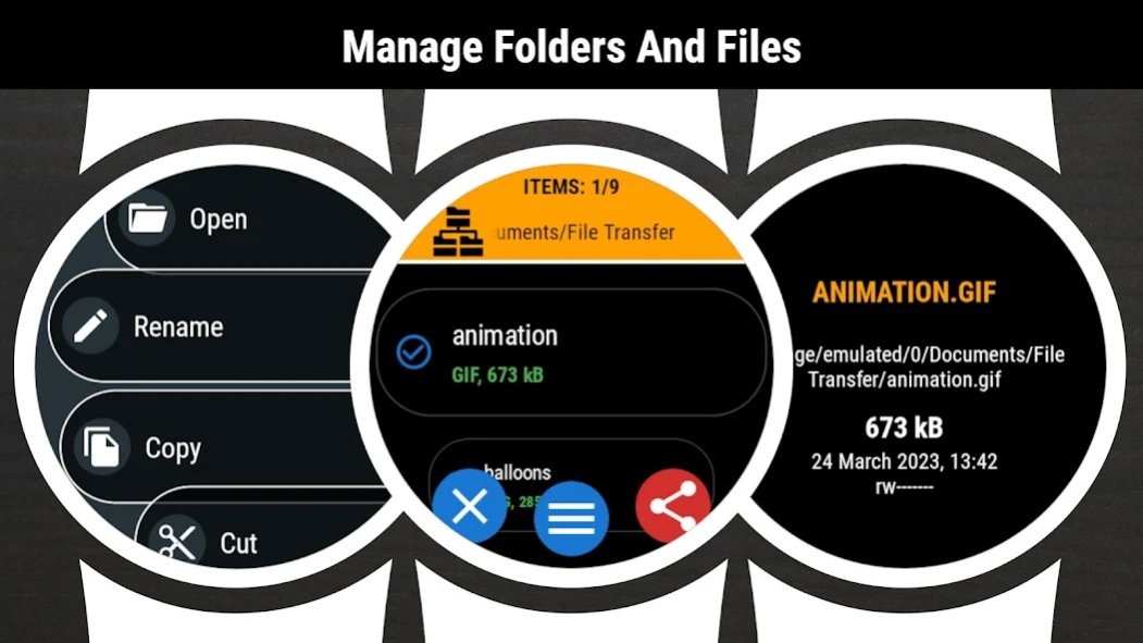 File Transfer (Wear OS) UI shots 1