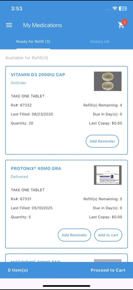 FillMyRefills 2.0 1.1.1 Screenshot