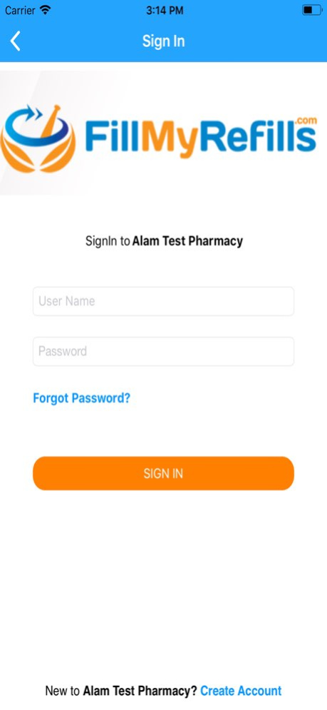 FillMyRefills 1.0.6 Screenshot