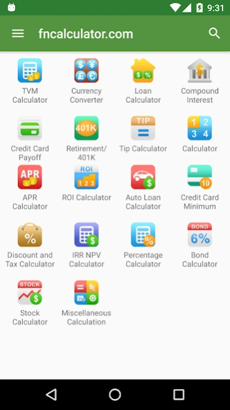 Financial Calculators Pro 3.5.6 Screenshot