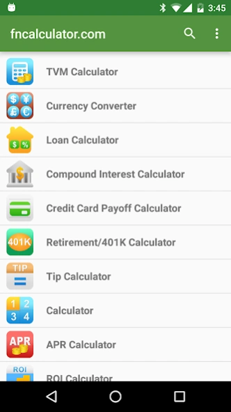 Financial Calculators Pro 3.5.6 Screenshot