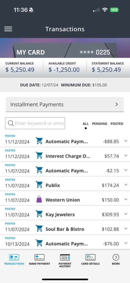 Financial First Card Manager 51.2.1 Screenshot