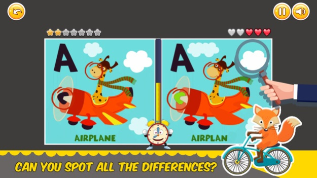Find Differences alphabet game  Screenshot