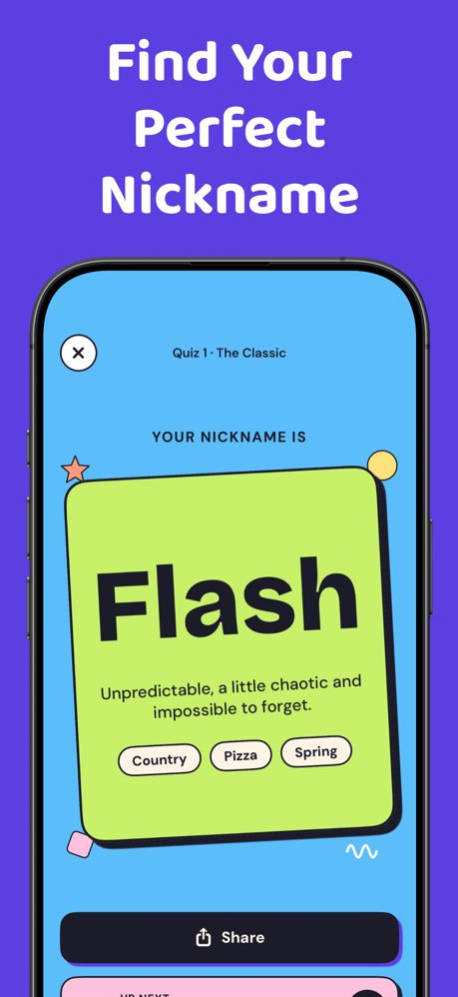 Nickname Generator - Fun Quiz 8.4.1 Screenshot