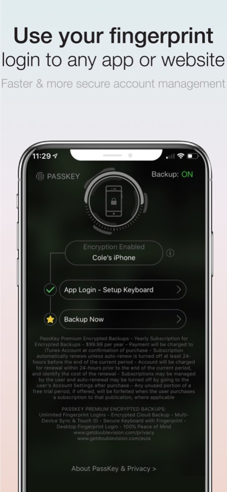 Fingerprint Login:PassKey Lock 5.4 Screenshot