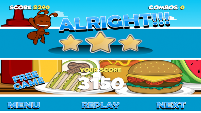 Fire Ant Picnic FREE - Burger Smasher Game  Screenshot